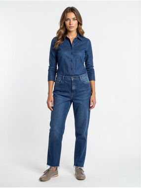 J.Crew Petite Classic Vintage Raw Hem Jeans Dark Wash 33P Plus Size